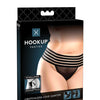 Hookup Panties Crotchless Love Garter Black XL-XXL