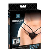 Hookup Panties Remote Triple Teaser Black XL-XXL