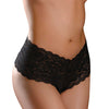 Hookup Panties Pleasure Pearl Boy Shorts Black S-L