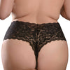 Hookup Panties Pleasure Pearl Boy Shorts Black XL-XXL