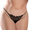 Hookup Panties Remote Lace Peek A Boo Black XL-XXL