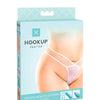 Hookup Panties Remote Bow Tie G String White XL-XXL