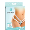 Hookup Panties Crotchless Secret Gem White S-L