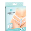 Hookup Panties Crotchless Secret Gem White XL-XXL
