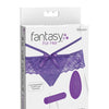 Fantasy For Her Crotchless Panty Thrill Her - Purple