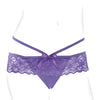 Fantasy For Her Crotchless Panty Thrill Her - Purple