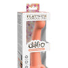 Dillio Platinum 6" Secret Explorer Silicone Dildo - Peach