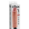 King Cock 10" Vibrating Cock - Flesh