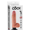 King Cock 7" Vibrating Cock w/Balls - Flesh
