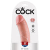 King Cock Realistic Suction Cup 8" Dong - Flesh