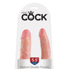 King Cock Medium Double Trouble - Flesh