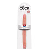 King Cock 12" Slim Double - Flesh