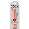 King Cock  8" Vibrating Stiffy - Flesh