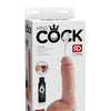 King Cock 8" Squirting Cock w/Balls - Flesh