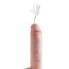 King Cock 10" Squirting Cock w/Balls - Flesh