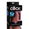King Cock Plus 6" Triple Density Cock - Brown