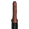 King Cock Plus Thrusting, Warming & Vibrating  7.5" Triple Threat Dong - Brown