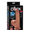 King Cock Plus 7" Triple Density Cock w/Swinging Balls - Tan