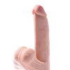 King Cock Plus 8" Triple Density Cock w/Swinging Balls - Ivory