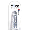 King Cock Clear 8" Cock w/Balls