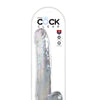 King Cock Clear 11" Cock w/Balls - Clear