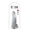 King Cock Clear 7.5" Cock w/Balls - Clear
