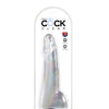 King Cock Clear 10" Cock w/Balls - Clear