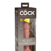King Cock Elite 6" Dual Density Silicone Cock - Light