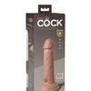 King Cock Elite 6" Dual Density Silicone Cock - Light