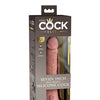 King Cock Elite 7" Dual Density Silicone Cock - Light