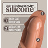 King Cock Elite 7" Dual Density Silicone Cock - Tan
