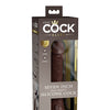 King Cock Elite 7" Dual Density Silicone Cock - Brown