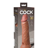 King Cock Elite 8" Dual Density Silicone Cock - Tan