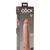 King Cock Elite 9" Dual Density Silicone Cock - Light