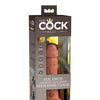 King Cock Elite 6" Dual Density Vibrating Silicone Cock - Tan