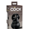 King Cock Elite The Crown Jewels Weighted Swinging Balls - Black