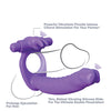 Fantasy C-Ringz Silicone Double Pene Rabbit - Purple