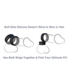 Fantasy C-Ringz Max Width Silicone Rings - Black