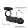 Fantasy C-Ringz Posable Partner Double Penetrator - Black