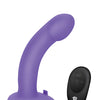 Pegasus 6" Rechargeable Curved Peg w/Adjustable Harness & Remote Set - Purple
