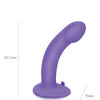 Pegasus 6" Rechargeable Curved Peg w/Adjustable Harness & Remote Set - Purple