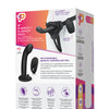 Pegasus 6" Rechargeable P-Spot G-Spot Peg w/Adjustable Harness & Remote Set - Black