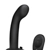 Pegasus 6" Rechargeable P-Spot G-Spot Peg w/Adjustable Harness & Remote Set - Black