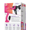 Pegasus 6" Rechargeable Ripple Peg w/Adjustable Harness & Remote - Pink