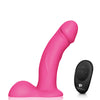 Pegasus 6.5" Rechargeable Dildo w/Balls Adjustable Harness & Remote Set - Pink