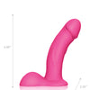 Pegasus 6.5" Rechargeable Dildo w/Balls Adjustable Harness & Remote Set - Pink