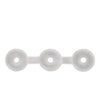 Perfect Fit Triple Donut Ring - Clear