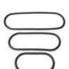 Xplay Gear 9"/12"/15" Silicone Slim Wrap Rings - Pack of 3 Black