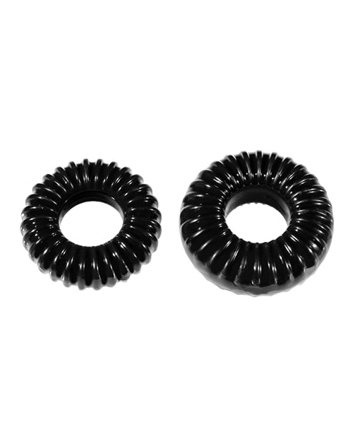 Xplay Gear PF Blend Premium Stretch Ribbed Ring Slim - Black - Pack of 2