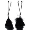 Bijoux de Nip Black Feather w/Black Tweezer Clamp